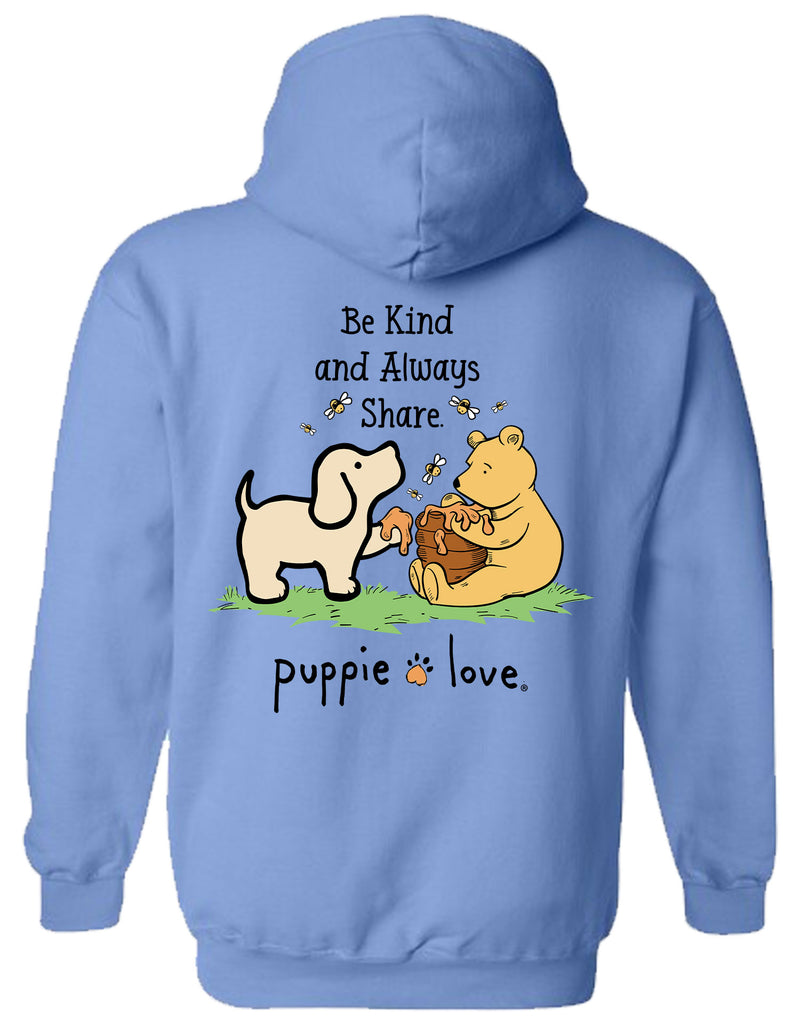 Hoodie Be Kind & Always Share Pup By Puppie Love (Pre-Order 2-3 Weeks)