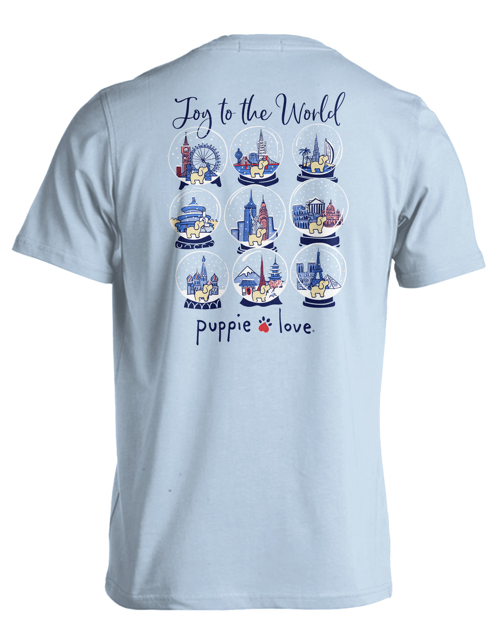Joy To The World Snowglobes Pup By Puppie Love (Pre-Order 2-3 Weeks)