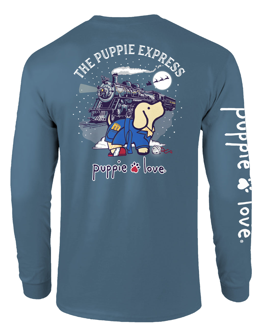 The Puppie Express Pup Long Sleeve Tee By Puppie Love (Pre-Order 2-3 Weeks)